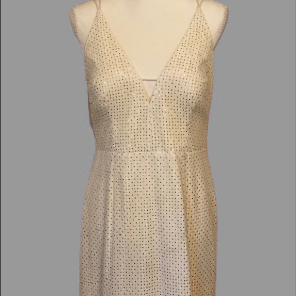Aiden Mattox Eggshell Ladies Long Evening Dress